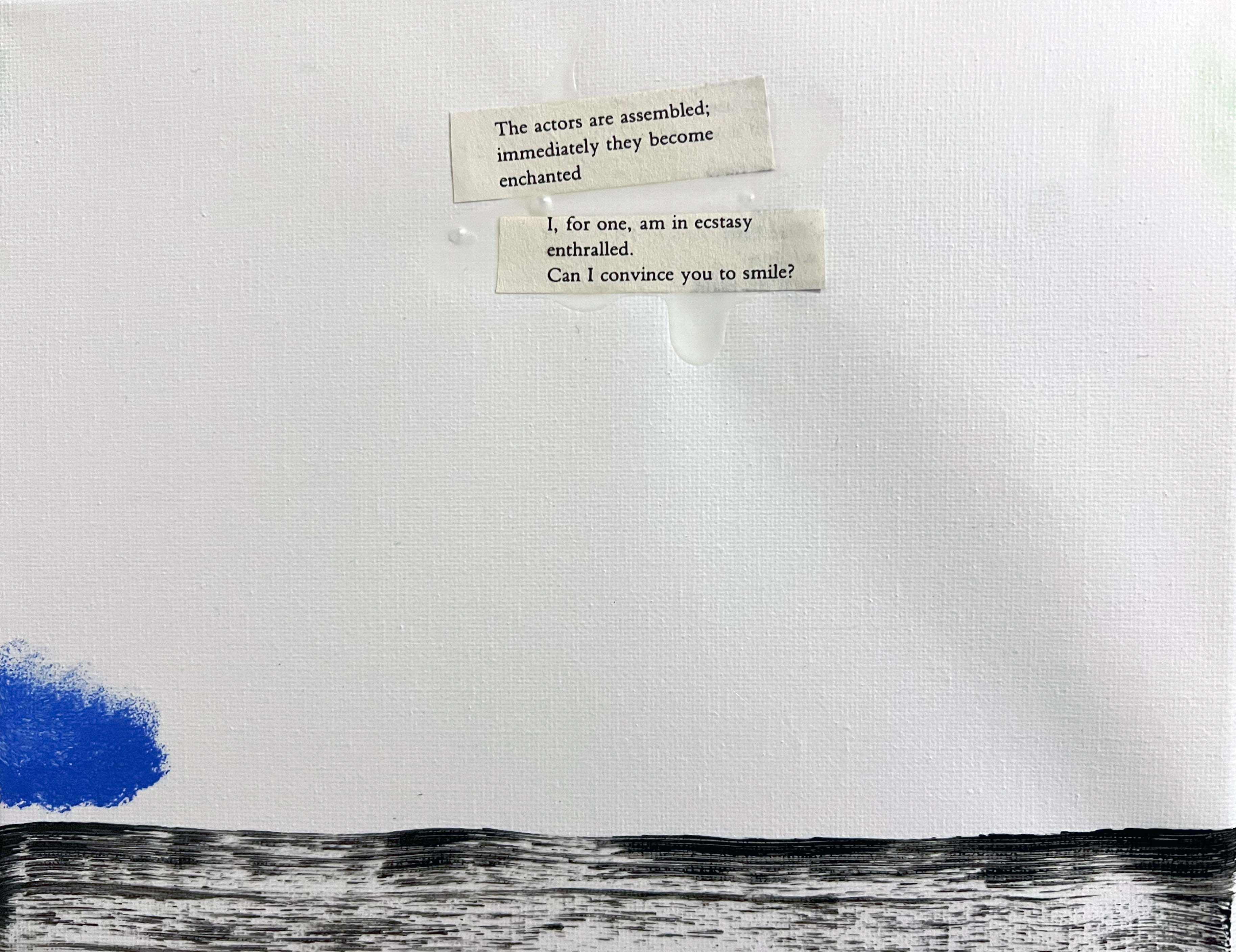 First painting in a series using Jim Morrison quotes